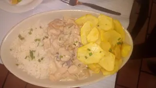 Bifinhos de Frango natas e cogumelos frescos