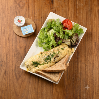 Spinach and Mushroom Omelette
