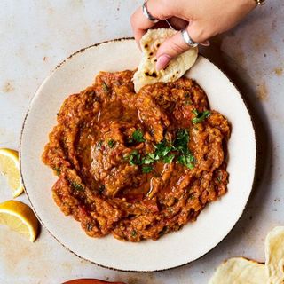 Zaalouk + pan marroquí 