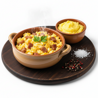 Papara cu jumari si mamaliguta