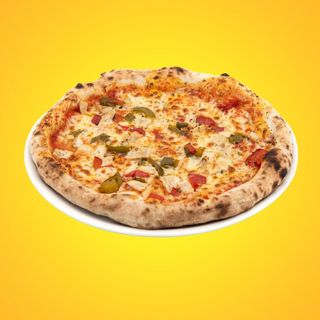 Pizza de pollo con pimientos (40 cm.)