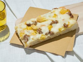 Trancio pizza salsiccia e patate