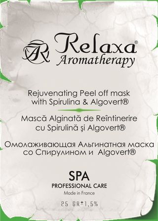 Masca Alginată de reîntinerire cu Spirulină şi Algovert®