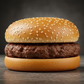 Plain beef burger