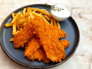 Crispy pui cu cartofi pui