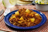 Patatas Con Carnitas Mexicanas Y Salsa Chipotle para 2