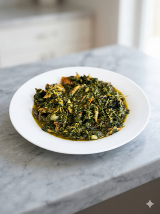 Salsa De Espinacas Con Pescado Ahumado