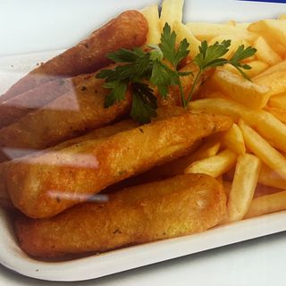 Plato Churros De Pescado Con Papas