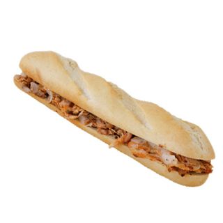 Baguette Kebab Con Salsa Yogur