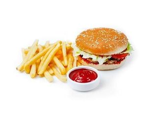 №702 Бургер з курятиною (450g)