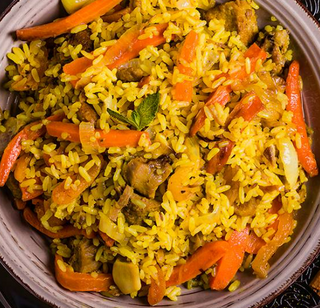 Arroz con verduras mixtas