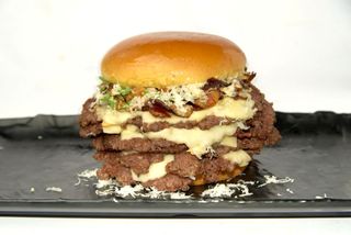 Premium Smash Triple Double Burger