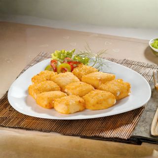 Панирани топени сиренца President поднесени със сладко (200г)