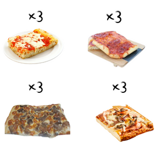 Menù A - 12 pizze