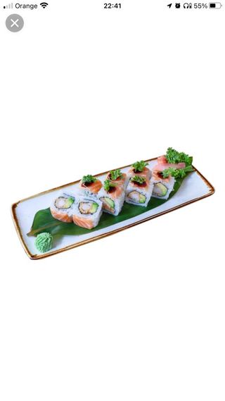 Dragón roll tempura langostino (8 uds.)