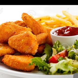 Menu plato Nuggets de pollo 6uds)