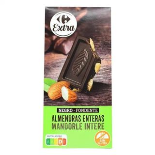 Chocolate Negro 25% Almendra Carrefour 200 Gr.
