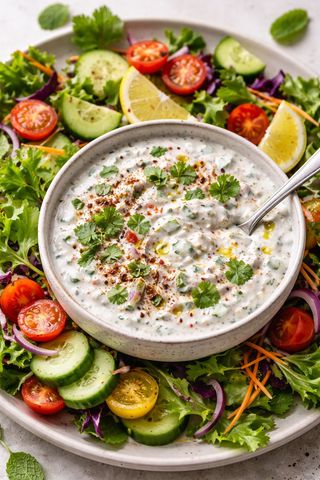 Raita with salad
