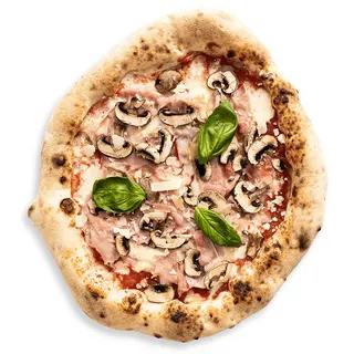 Pizza proscuitto e funghi (30cm.)