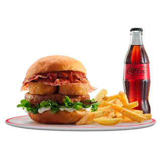 Menu Bomba Hamburger con Rosti di patate e Stick