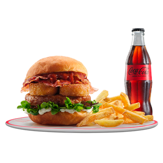 Menu Bomba Hamburger con Rosti di patate e Stick