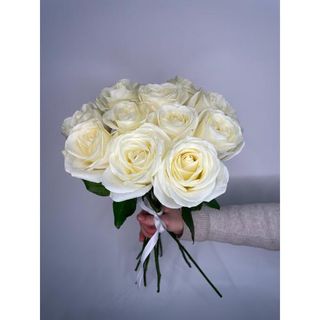 Biała Róża 60 cm, 11 szt