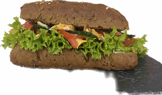 Чіабата зернова з печеною куркою