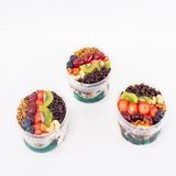 3 Bowls of Choco Luxe Parfait 