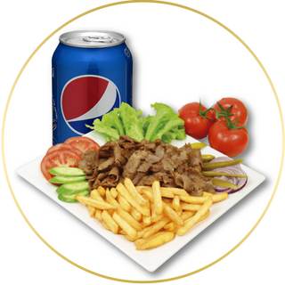 MENÚ PLATO KEBAB y bebida