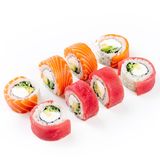 Філадельфія з лососем та тунцем (8шт/250г)