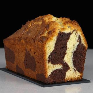 Bizcocho de chocolate y vainilla (vegano)