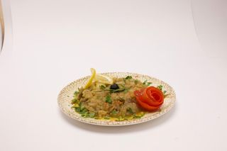 Ensalada De Berenjena Acompañado De Pan