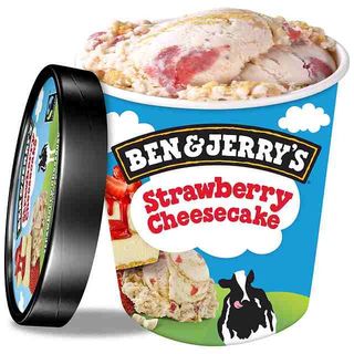 Helado Ben&jerrys tarta de queso y fresa