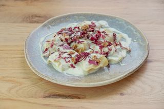 Ravioli De Queso De Cabra Y Pera