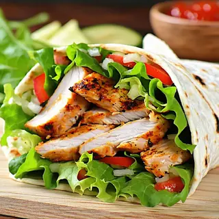 Chicken Wrap With Soda
