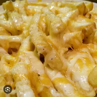 Patatas fritas con queso 