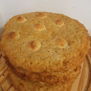 Cookie de chocolate blanco, limón y hierbabuena 