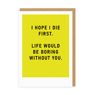 Postal I Hope I Die First