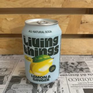 Living Things probiótica de jengibre y limón