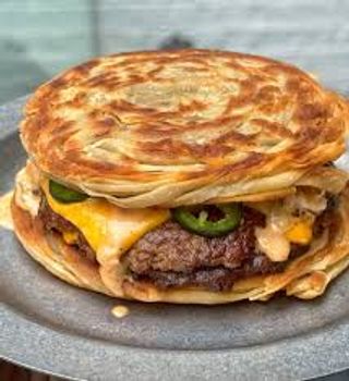 Double Paratha Burger