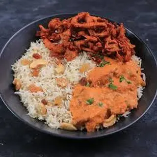 Chicken Malai Tikka + Butter Chicken + Jeera Rice + Gulab Jamun