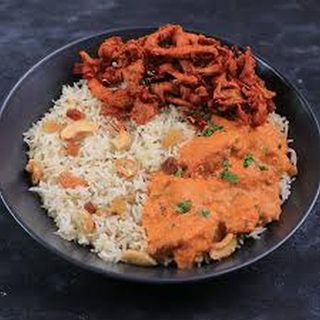 Chicken Malai Tikka + Butter Chicken + Jeera Rice + Gulab Jamun