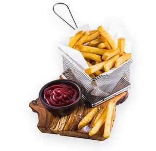 Frytki domowe z domowym ketchupem      