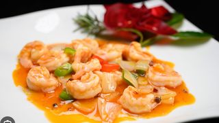 Gamberoni in salsa piccante