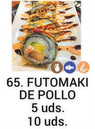 61. Futomaki De Pollo (10 Uds.)