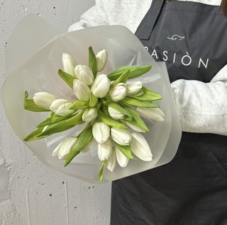 21 білий тюльпан