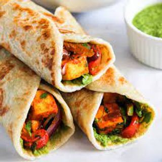 Paneer Tikka Naan Roll