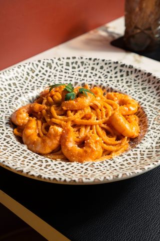 Linguini com Gambas