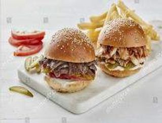 Menu Dois Hambúrgueres Kebab 