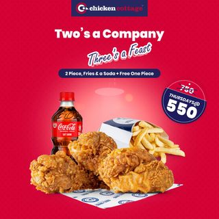 2 Piece Meal + 1PC FREE